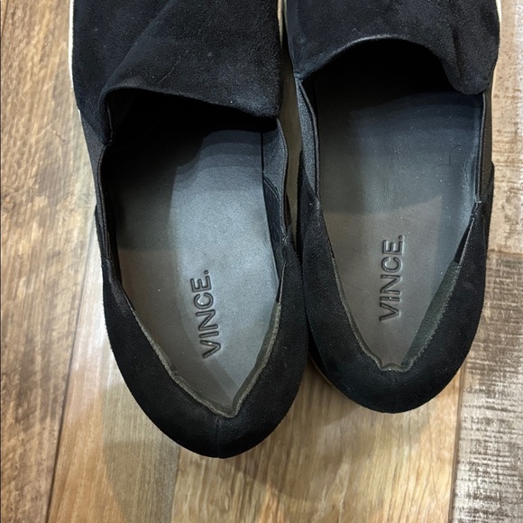 Vince Warren Black Slip-On Platform Sneakers - Picture 4 of 7
